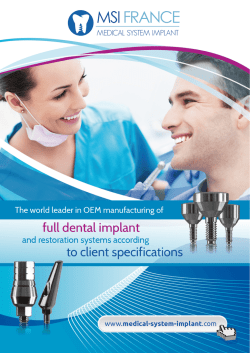 download catalogue - MSI France Implants