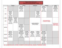 all classrooms are located in robert sutherland hall unless otherwise