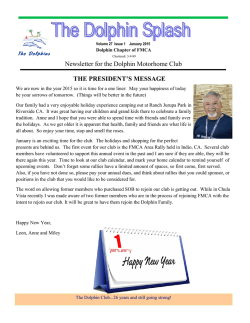 January 2015 - The Dolphins