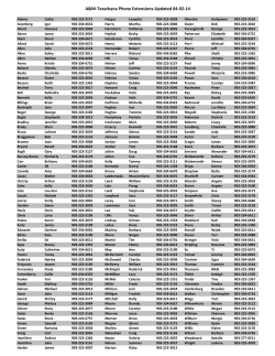 Printable Phone List (Name and Number only)