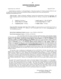 Download NIT - Northeast Frontier Railway