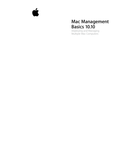 Mac Management Basics 10.10 Guide - Training