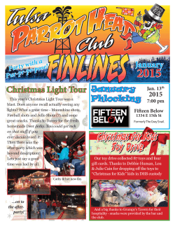 January Finlines - Tulsa Parrot Head Club