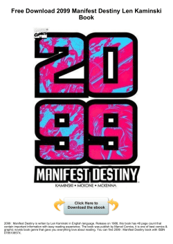 2099 Manifest Destiny Len Kaminski