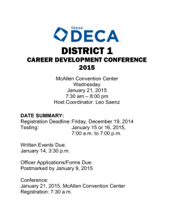 District 1 CDC Fact Sheet
