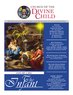 JANUARY 4, 2015 - Church of the Divine Child