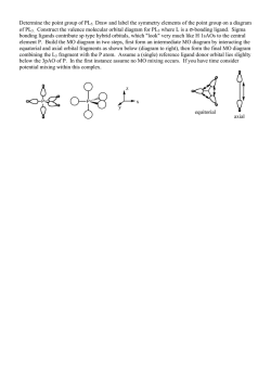 Determine the point group of PL5. Draw and label the symmetry