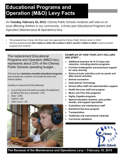 fact sheet - Cheney School District 360