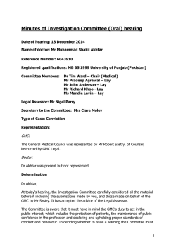 Dr Muhammad Shakil Akhtar - General Medical Council