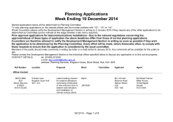 Planning applications for week ending 19 December (size: 25.3 Kb)