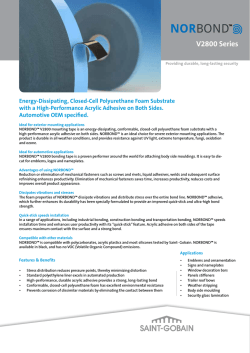 Normount V2800 Data Sheet - Saint-Gobain Performance Plastics