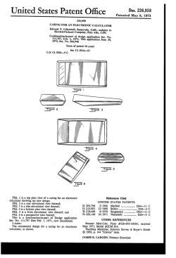 CASING FOR AN ELECTRONIC CALCULATOR
