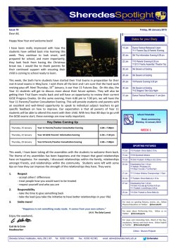 Issue 16 : 09 January 2015