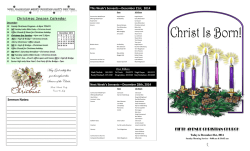 May God richly bless you throughout this Season of the Christ.