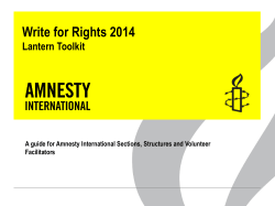 Write for Rights Lantern Toolkit 3 - Amnesty International Vlaanderen