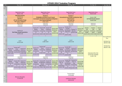 ICPADS 2014 Tentative Program