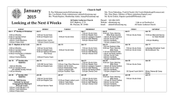 January - All Saints Lutheran Church
