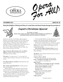 November - Opera Nova Scotia
