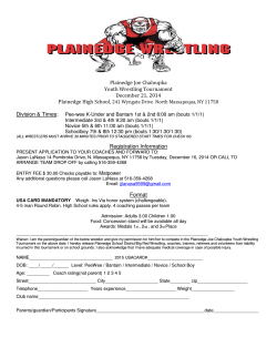Plainedge Joe Chaloupka Youth Wrestling Tournament December