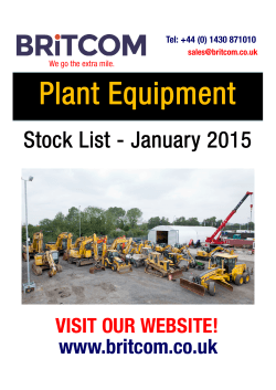 Plant Stock List