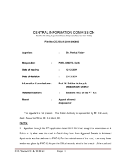 Decision No. CIC/SA/A/2014/000863 dated 23-12