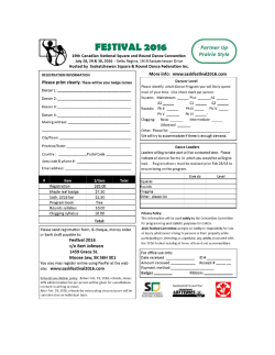 Festival 2016 CSRDS Regina - CueSteps Round Dance Club Calgary