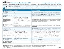JHS Jackson First Network HMO