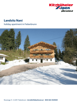 Landsitz Nani in Fieberbrunn