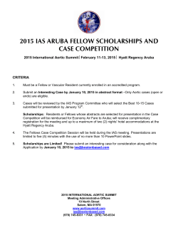 2015 IAS Felllows Scholarships and Case Competition