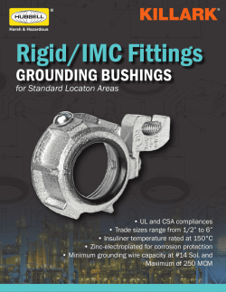 GROUNDING BUSHINGS - Hubbell