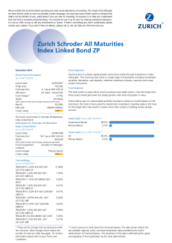 Zurich Schroder All Maturities Index Linked Bond ZP