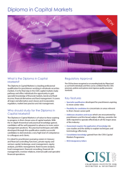 capital markets diploma factsheet.indd