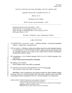Bill No. 81-14 - Anne Arundel County