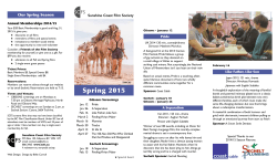 Program brochure Spring 2015 - Sunshine Coast Film Society