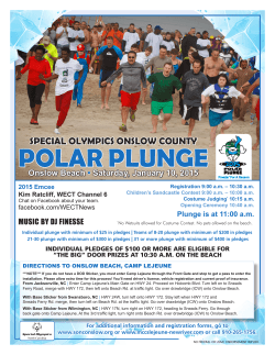 2015 Polar Plunge Flyer - Special Olympics Onslow County