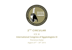 2 CIRCULAR - International Association of Egyptologists