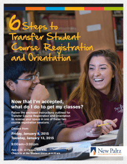 6 Steps to Transfer Course Registration and