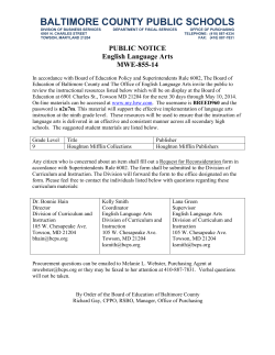 MWE-855-14 Public Notice SEC ELA Materials