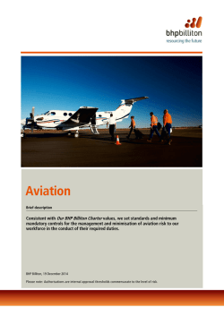 Aviation - BHP Billiton