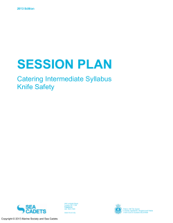 SESSION PLAN - The Sea Cadets
