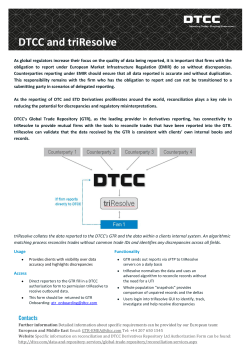 DTCC and triResolve