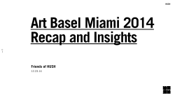 Art Basel Miami 2014 HUSH