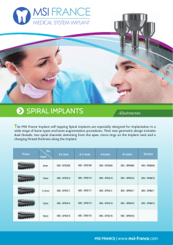 download catalogue - MSI France Implants