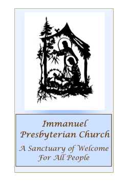 here - Immanuel Presbyterian Church