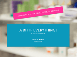 Download Dr Laura Waters Presentation