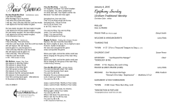 January 4, 2015 - Christ United Methodist Church