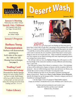 Jan 2015 newsletter - Nevada Watercolor Society