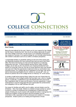 Download file - Plenty Valley Christian College