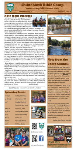 Semi Annual Newsletter - Dec 2014