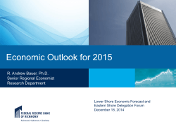 Economic Outlook for 2015
